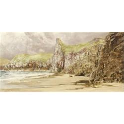 John Brett (British 1830-1902), Shrinkle Cove, Unsigned; located and dated July 2* 75 l.l....