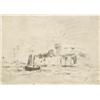 Image 1 : EugÄne Boudin (French 1824-1898), Sailing Vessels at Sea, Signed with artist 's initials E.B....