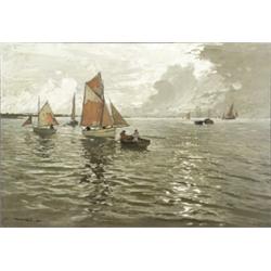 Marcel Clement (French b. 1873), Le Vent Fraichit, Signed Marcel Clement l.l. and titled and...