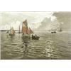 Image 1 : Marcel Clement (French b. 1873), Le Vent Fraichit, Signed Marcel Clement l.l. and titled and...