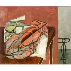 Jean Isy de Botton (French 1898-1978), Le Homard, Signed Jean de Botton and dated 1952 l.l.;...