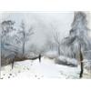 Image 1 : Josef Dubrowsky (Austrian 1889-1962), Figures in a Winter Landscape: A Pair of Works, Each si...