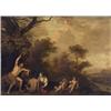 Image 1 : Attributed to Cornelius van Poelenburgh (Dutch 1586-1667, Bacchus in a Landscape with a Satyr a...