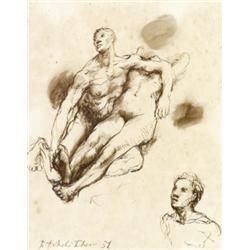 Pavel Tchelitchew (Russian-American 1898-1957), Figural Study, Signed P. Tchelitchew and date...