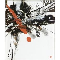 Taisuke Hamada (Japanese b. 1932), Good Fortune, Signed with artist 's seal l.r.; also titled...