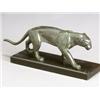 Image 1 : French School, First Quarter 20th Century, Figure of a Stalking Lioness, Signed DE ROCHE on f...