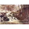 Image 1 : William Preston Phelps (American 1848-1923), Cascading Stream Through a Forest, Signed WP Phe...