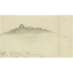 William Robinson Leigh (American 1866-1955), Mount Kenya, Unsigned, circa 1929-1935; also wit...