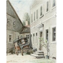 Julius Ludovici (American 1837-1906), A Relic of the Past, Signed J. Ludovici l.l.; also titl...