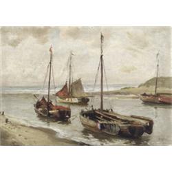 Mathias J. Alten ( American 1871-1938), Katwick, Signed M. Alten and located l.r., Oil on c...