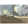 Image 1 : John Zwara (American b. 1880), Shady Landscape, Signed Zwara and dated 1934 l.l., Gouache o...