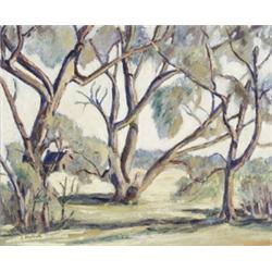 Lucie Hartrath (American 1868-1962), Rolling Hills, Signed L. Hartrath l.l.; also titled and...