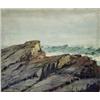 Image 1 : Max Kuehne (American 1880-1968), Rocky Coastline, Signed with estate stamp Kuehne l.l., Oil...