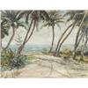 Image 1 : Max Kuehne (American 1880-1968), Path to the Beach, Signed with estate stamp Kuehne l.r., O...