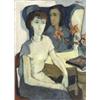 Image 1 : Cornelius Ruhtenberg (American b. 1923), Two Works, A. Portrait of Two Women, Signed Cornel...