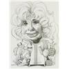 Image 1 : David Levine (American b. 1926), Caricature of Beverly Sills, Signed D. Levine and dated 87 l...