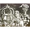 Image 1 : Leon Karp (American 1903-1951), Head of a Mummer, Mummer and Harlequin, Carnival, Head of Gory...
