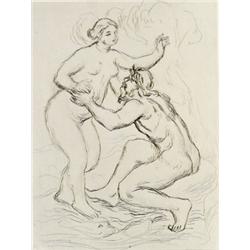 Pierre-Auguste Renoir (French 1841-1919), La Fleuve Scamandre (Stella 25), Etching, c. 1900,...