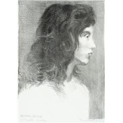 Raphael Soyer (American 1899-1987), Portrait of Chris, Lithograph, signed Raphael Soyer in pe...