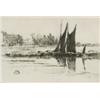 Image 1 : James Abbot McNeill Whistler (American 1834-1903), Hurlingham (Kennedy 178), Etching and dryp...