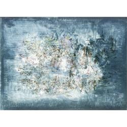 Zao Wou-Ki (French b. 1921), Small Garden (Marquet 102), Lithograph in color on Rives, 1956,...