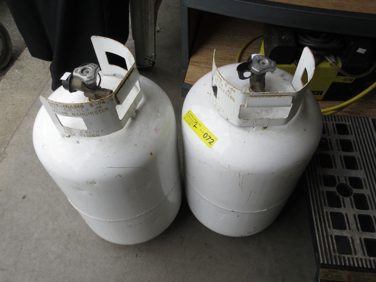 2 x 30 Gallon propane tanks used