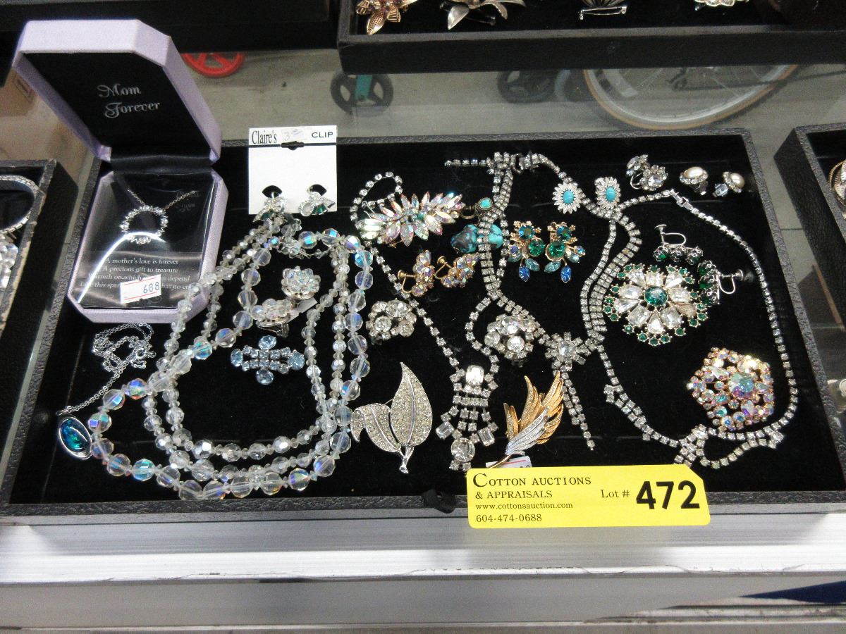 Rhinestone & costume jewelry most vintage