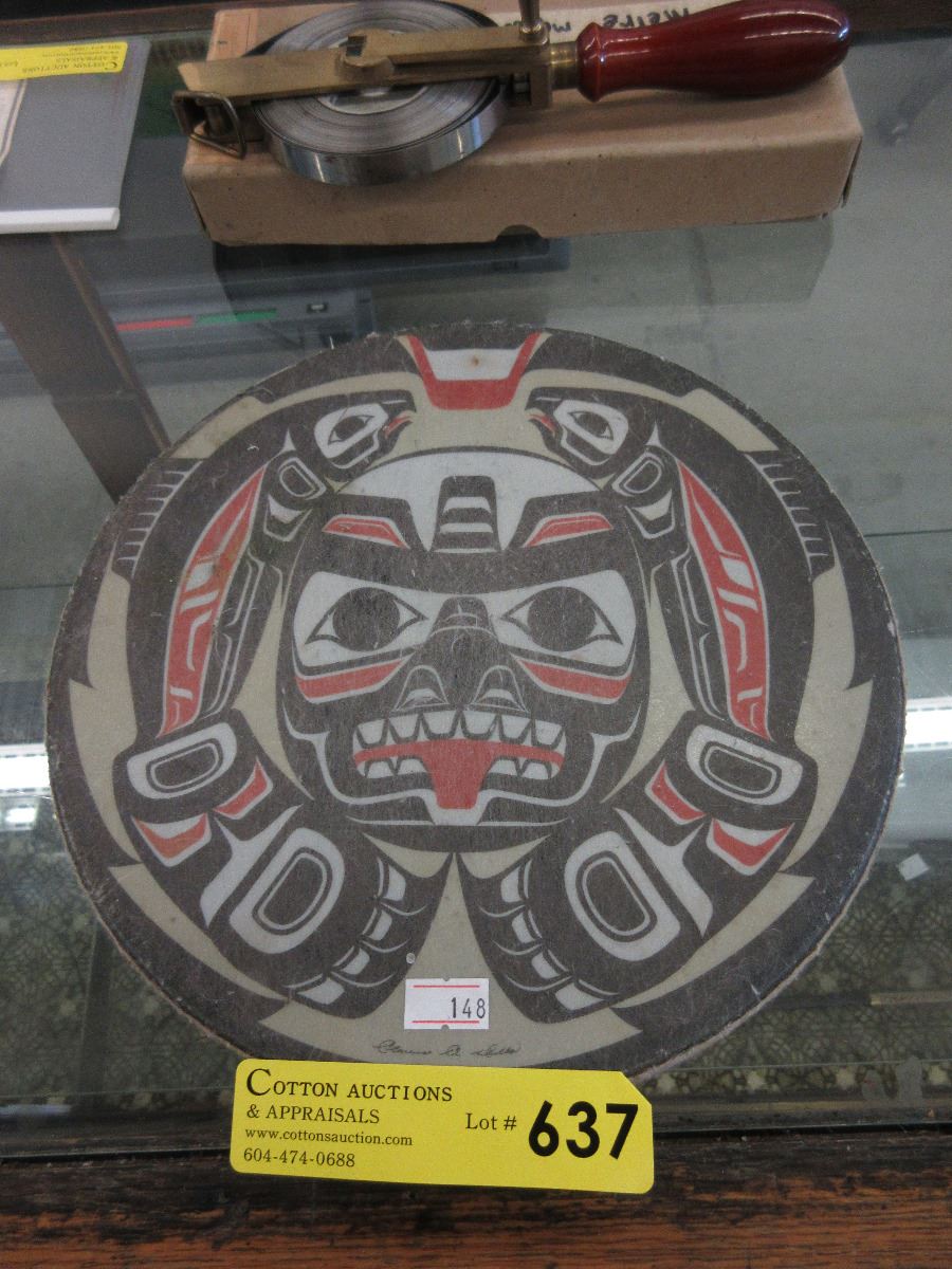 Small drum with Haida image