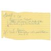 Image 1 : Prince: Handwritten Present List