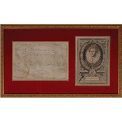 Queen Elizabeth I Signed Letter