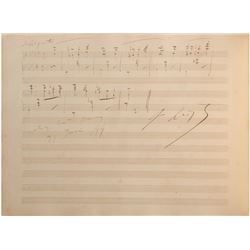 Composers Autograph Book With Handwritten Musical Quotations
