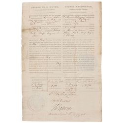 George Washington and Thomas Jefferson Signed Document