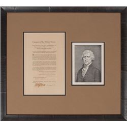 Thomas Jefferson Signed Document