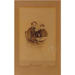 Abraham Lincoln Oversized Signed Albumen Photograph