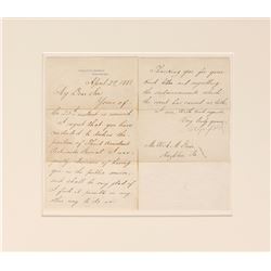 James A. Garfield Letter Signed As President