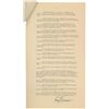 Image 1 : Harry S. Truman Signed Inaugural Address Press Release