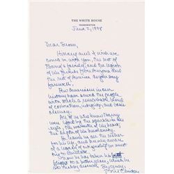 Bill Clinton Autograph Letter Signed