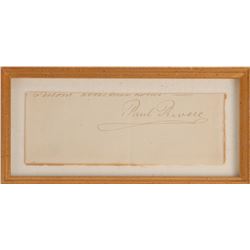 Paul Revere Signature