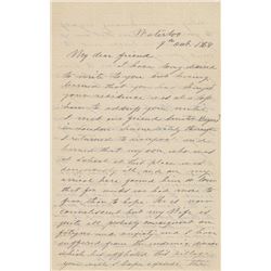 Jefferson Davis Autograph Letter Signed