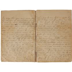 Handwritten Account of John Wilkes Booth’s Final Days