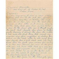 Bonnie Parker and Clyde Barrow Autograph Letter Signed