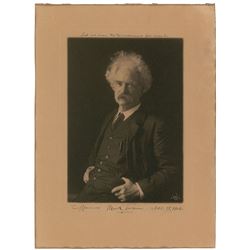 Samuel L. Clemens Oversized Signed Photograph