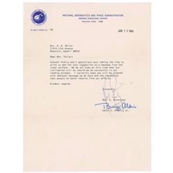 Neil Armstrong and Buzz Aldrin Typed Letter Signed