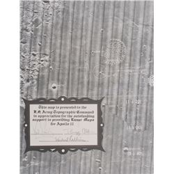 Apollo 11 Signed Lunar Map