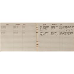 Richard Nixon-Era Air Force One Flown Multi-Signed Guest Book