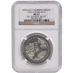 Dave Scott’s Apollo 17 Flown Robbins Medal