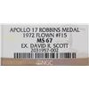 Image 3 : Dave Scott’s Apollo 17 Flown Robbins Medal