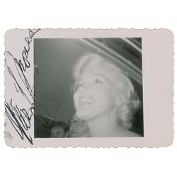Marilyn Monroe Signed Original Candid Photograph