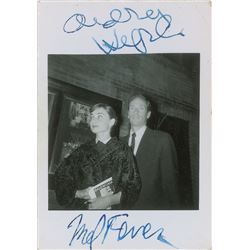 Audrey Hepburn and Mel Ferrer Signed Original Candid Photograph