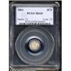Image 1 : 1861 3CS MS65 PCGS.